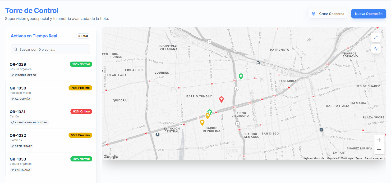 Software Torre de Control en Tiempo Real